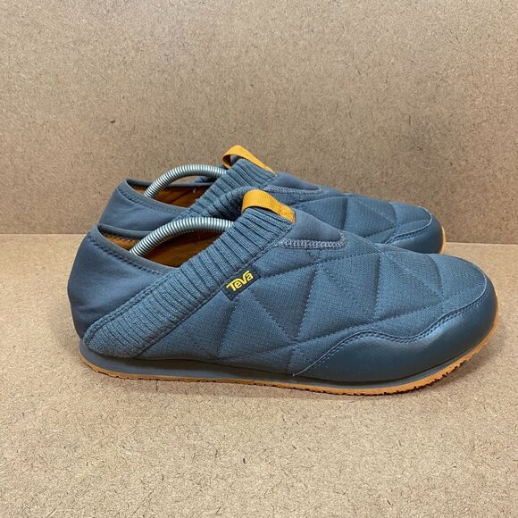 Teva ReEmber Quilted Bootie Slip On Gray Orange Comfort Slippers Mens Size 12 - Picture 3 of 9